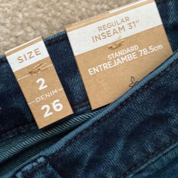 Prana Women's Sienna Jean Deep Blue Size‎ 2 NWT - Picture 10 of 11
